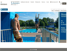 Tablet Screenshot of nordbad-guetersloh.de